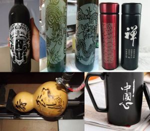 常州溧阳酒瓶葫芦工艺品激光雕刻机